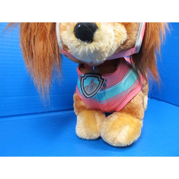 Build A Bear Paw Patrol Liberty Dog W/Helmet Collar Jacket  14" longhair Dachshu - Picture 2 of 10